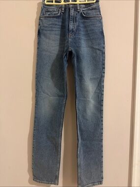 Rag& bon woman’s Straight Jeans in Light Blue Wash